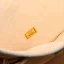 CHANEL Punching Hand Bag Enamel Black Silver CC Auth BA8412-12