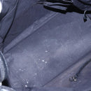 CHANEL Paris Biarritz MM Tote Bag Coated Canvas Black Silver CC Auth BA8414-11