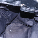 CHANEL Paris Biarritz MM Tote Bag Coated Canvas Black Silver CC Auth BA8414-21