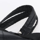 CHANEL Paris Biarritz MM Tote Bag Coated Canvas Black Silver CC Auth BA8414-8