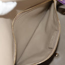 Salvatore Ferragamo Gancini Hand Bag Leather Purple Gold Auth BA8415V-27