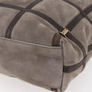 Salvatore Ferragamo Vala Shoulder Bag Suede Leather Brown Gold Auth BA8417-12