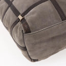 Salvatore Ferragamo Vala Shoulder Bag Suede Leather Brown Gold Auth BA8417-13