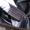 Salvatore Ferragamo Vala Shoulder Bag Suede Leather Brown Gold Auth BA8417-21