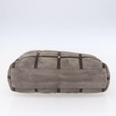 Salvatore Ferragamo Vala Shoulder Bag Suede Leather Brown Gold Auth BA8417-9