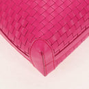 Salvatore Ferragamo Gancini Shoulder Bag Leather Pink Silver Auth BA8419V-11