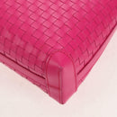 Salvatore Ferragamo Gancini Shoulder Bag Leather Pink Silver Auth BA8419V-14