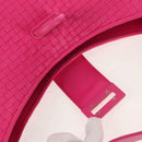 Salvatore Ferragamo Gancini Shoulder Bag Leather Pink Silver Auth BA8419V-16