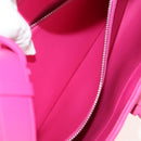 Salvatore Ferragamo Gancini Shoulder Bag Leather Pink Silver Auth BA8419V-23