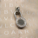 BVLGARI Logo Mania Tote Bag Canvas Beige Auth BA842-14