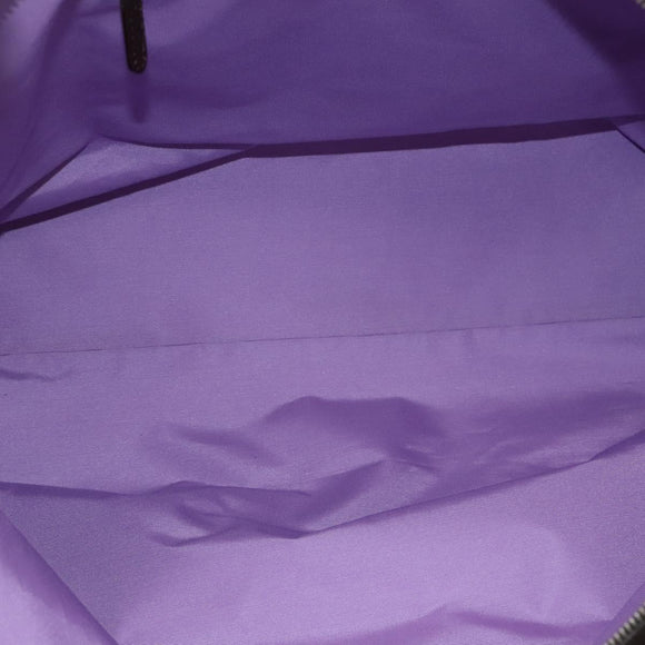 BVLGARI Logo Mania Tote Bag Canvas Beige Auth BA842