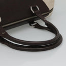 BVLGARI Logo Mania Tote Bag Canvas Beige Auth BA842-7