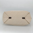 BVLGARI Logo Mania Tote Bag Canvas Beige Auth BA842-9