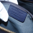 Salvatore Ferragamo Gancini Tote Bag Leather Blue Gold Auth BA8421-21