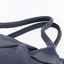 Salvatore Ferragamo Gancini Tote Bag Leather Blue Gold Auth BA8421-8