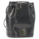Salvatore Ferragamo Vala Backpack Leather Silver Auth BA8422-1