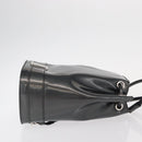 Salvatore Ferragamo Vala Backpack Leather Silver Auth BA8422-5