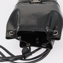 Salvatore Ferragamo Vala Backpack Leather Silver Auth BA8422-7