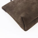 Salvatore Ferragamo Vala Shoulder Bag Suede Brown Gold Auth BA8423-13