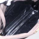 Salvatore Ferragamo Vala Shoulder Bag Suede Brown Gold Auth BA8423-15