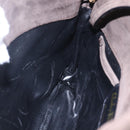 Salvatore Ferragamo Vala Shoulder Bag Suede Brown Gold Auth BA8423-17