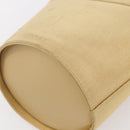 Salvatore Ferragamo Vala Hand Bag Canvas Yellow Gold Auth BA8424-15