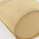 Salvatore Ferragamo Vala Hand Bag Canvas Yellow Gold Auth BA8424-16