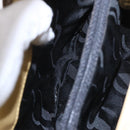 Salvatore Ferragamo Vala Hand Bag Canvas Yellow Gold Auth BA8424-21