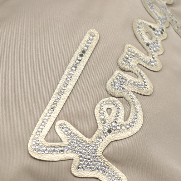 Salvatore Ferragamo Hand Bag Nylon 2way Gold Auth BA8425