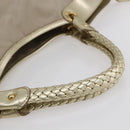 Salvatore Ferragamo Hand Bag Nylon 2way Gold Auth BA8425-7