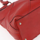 Salvatore Ferragamo Gancini Hand Bag Leather Red Auth BA8426-14
