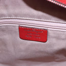 Salvatore Ferragamo Gancini Hand Bag Leather Red Auth BA8426-12
