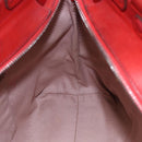 Salvatore Ferragamo Gancini Hand Bag Leather Red Auth BA8426-20