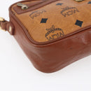 MCM Logogram Vicetos Shoulder Bag PVC Leather Brown Gold Auth BA8428-14