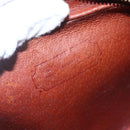 MCM Logogram Vicetos Shoulder Bag PVC Leather Brown Gold Auth BA8428-17