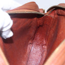 MCM Logogram Vicetos Shoulder Bag PVC Leather Brown Gold Auth BA8428-19