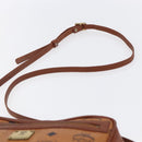MCM Logogram Vicetos Shoulder Bag PVC Leather Brown Gold Auth BA8428-8