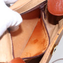 MCM Logogram Vicetos Shoulder Bag PVC Leather Brown Gold Auth BA8429-20