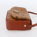 MCM Logogram Vicetos Shoulder Bag PVC Leather Brown Gold Auth BA8429-5