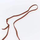 MCM Logogram Vicetos Shoulder Bag PVC Leather Brown Gold Auth BA8429-8