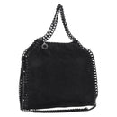 Stella MacCartney Chain Falabella Bag polyester Black Silver 371223 Auth BA8431-1