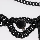 Stella MacCartney Chain Falabella Bag polyester Black Silver 371223 Auth BA8431-16