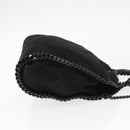 Stella MacCartney Chain Falabella Bag polyester Black Silver 371223 Auth BA8431-4