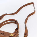 Chloe Margaret Hand Bag Leather 2way Brown Gold Auth BA8432-10