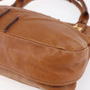 Chloe Margaret Hand Bag Leather 2way Brown Gold Auth BA8432-12