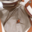 Chloe Margaret Hand Bag Leather 2way Brown Gold Auth BA8432-20