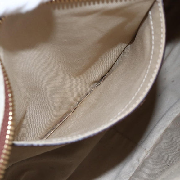 Chloe Margaret Hand Bag Leather 2way Brown Gold Auth BA8432