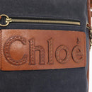 Chloe Shoulder Bag Denim Blue Gold Auth BA8433-14
