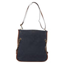 Chloe Shoulder Bag Denim Blue Gold Auth BA8433-3