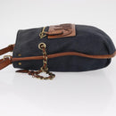 Chloe Shoulder Bag Denim Blue Gold Auth BA8433-5